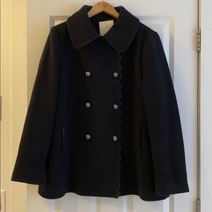 Kate Spade Scalloped Pea Coat